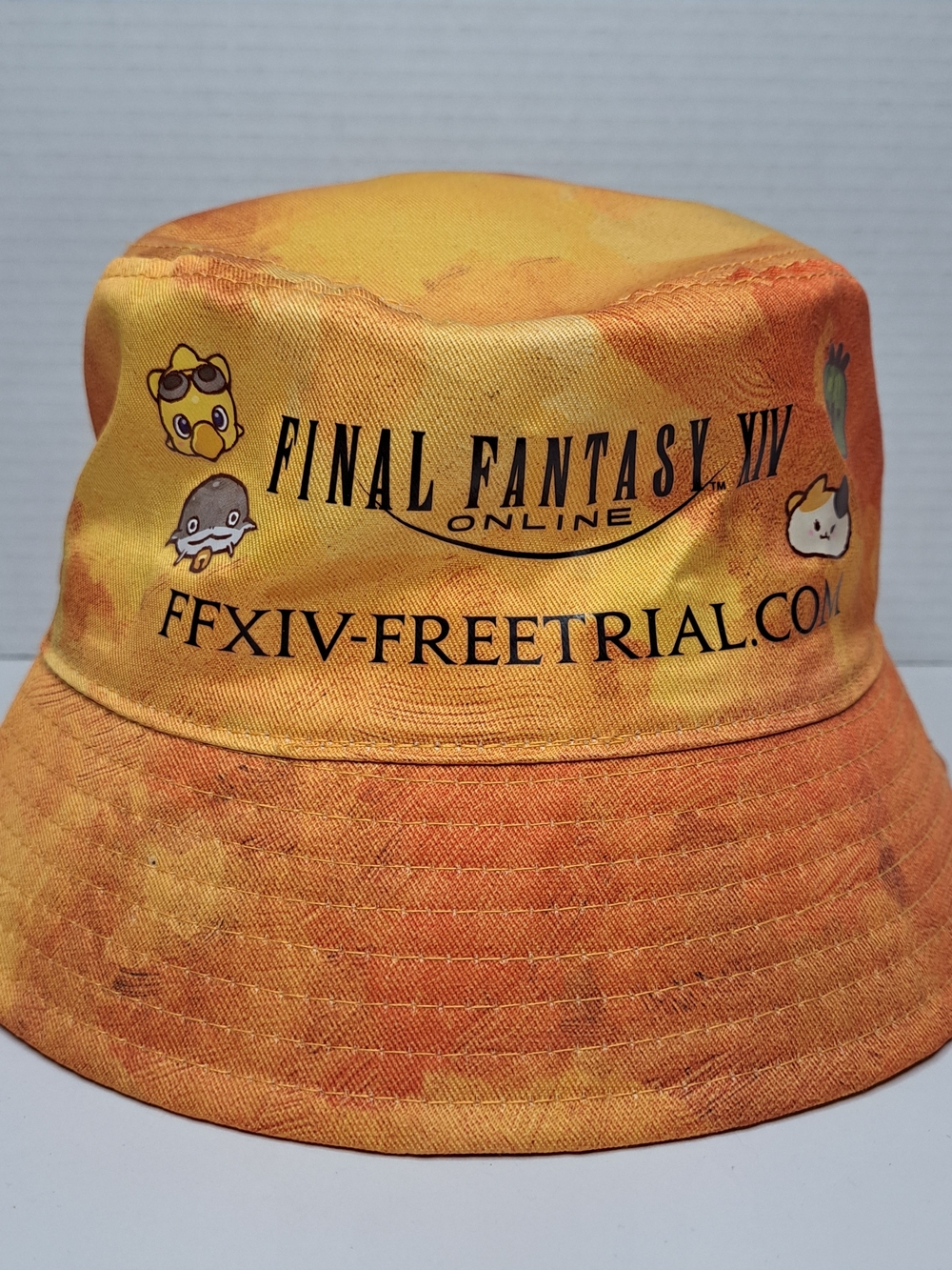 Final Fantasy XIV Bucket Hat PAX East 2024 Orange Tye Dye